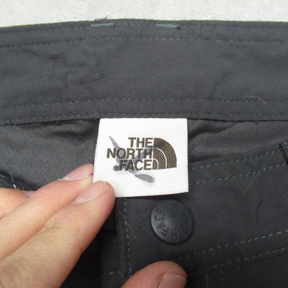 North Face Pants Mens 34 Grey Paramount Trail Hiking Active Leg Zip Rain 33x27 - Picture 7 of 12